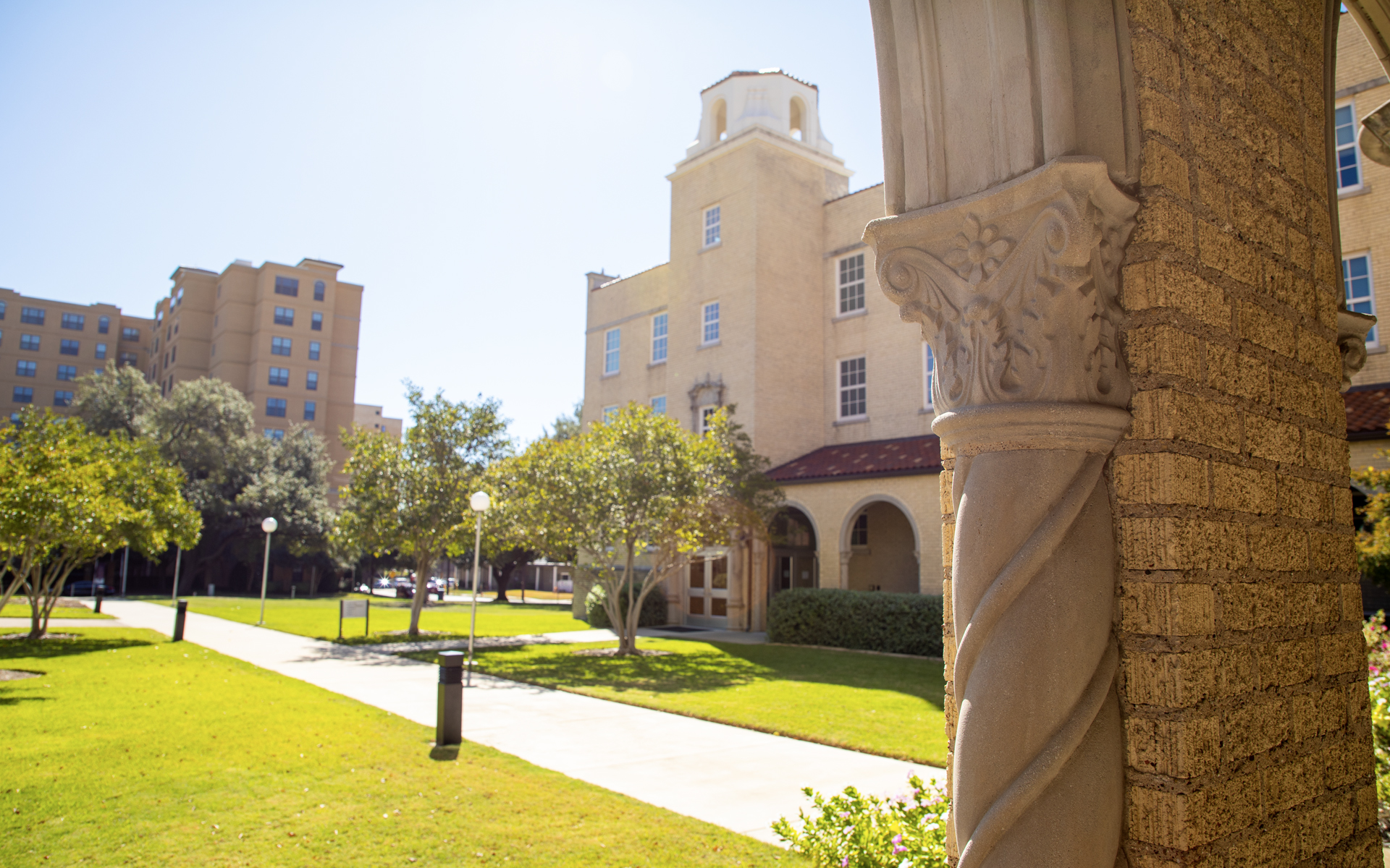 Sterns Hall from the angle of Davidson Hall