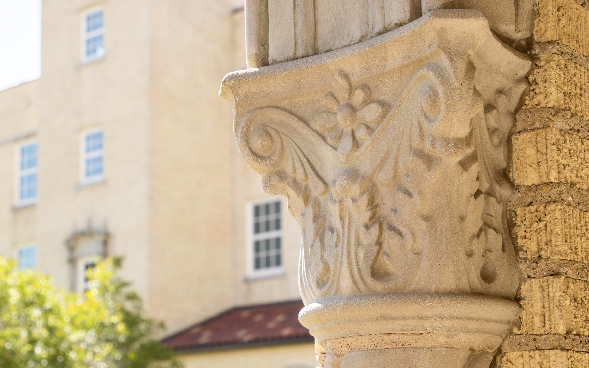 outside of Davidson Hall